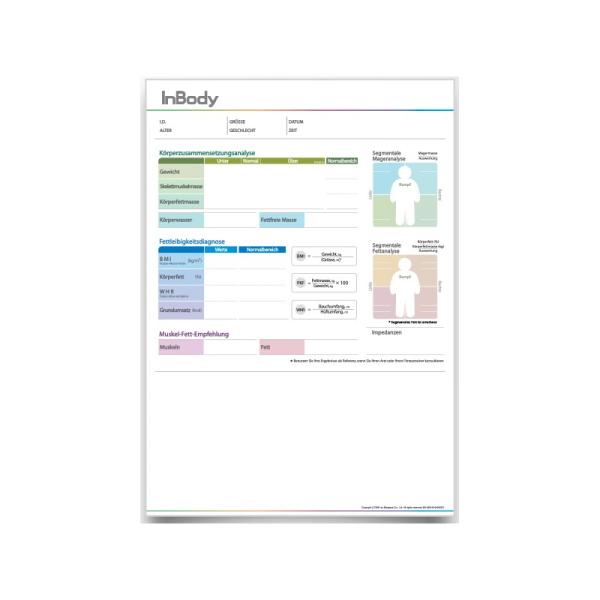 Befundbögen für InBody230